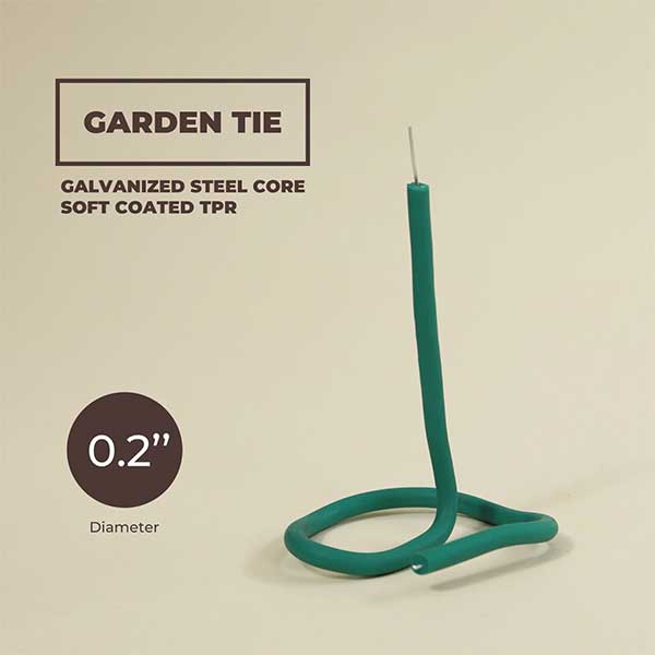soft coated wire garden tie