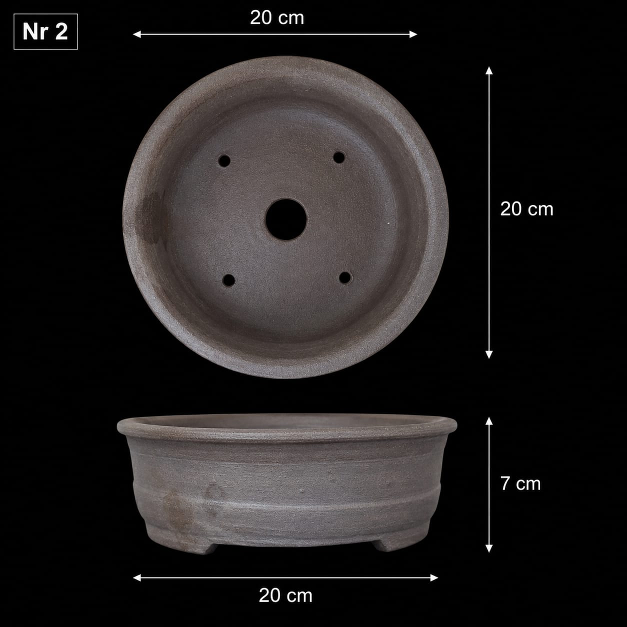 Hand Made Wabi-Sabi Bonsai pot