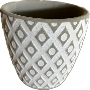 Plant pot - Modern Diamond and Dot 10.5cm