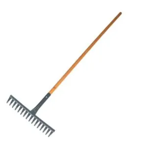Long handled rake full view