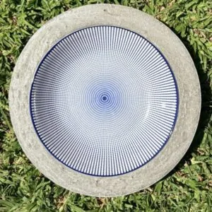 Sky Blue Birdbath